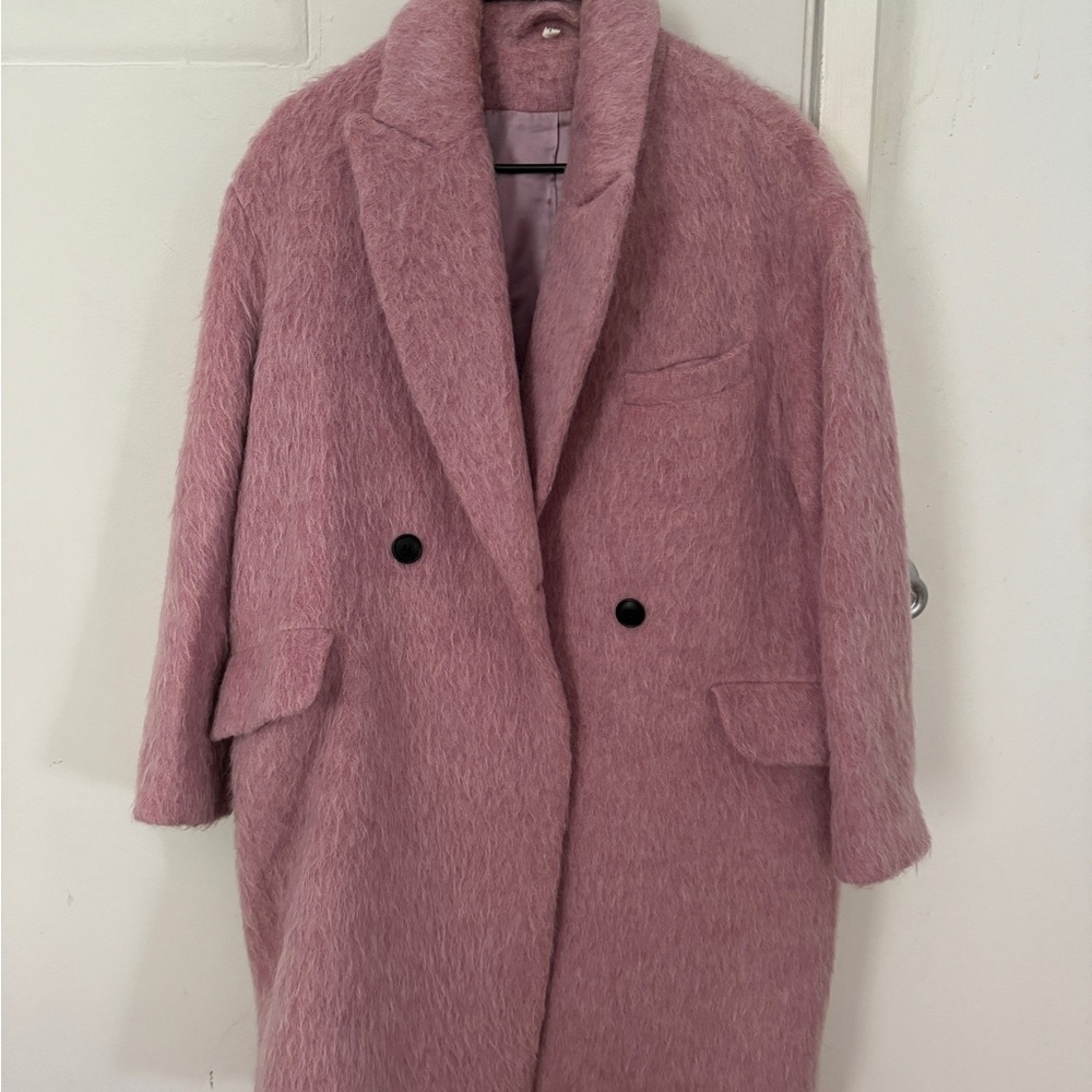 & Other Stories Pink Pea Coat